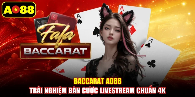 Baccarat AO88 - Trải Nghiệm Bàn Cược Livestream Chuẩn 4K