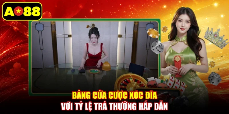 Bảng cửa cược xóc đĩa với tỷ lệ trả thưởng hấp dẫn
