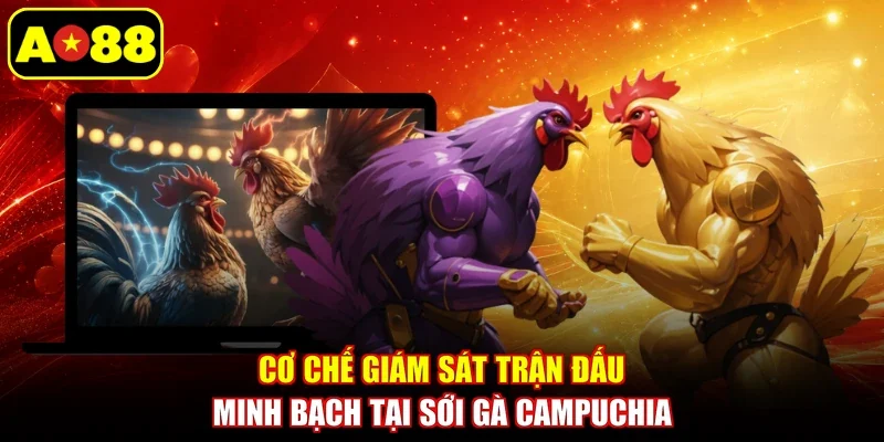Cơ chế giám sát trận đấu minh bạch tại sới gà Campuchia