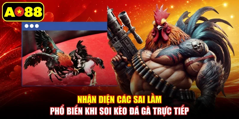 Nhận diện các sai lầm phổ biến khi soi kèo đá gà trực tiếp